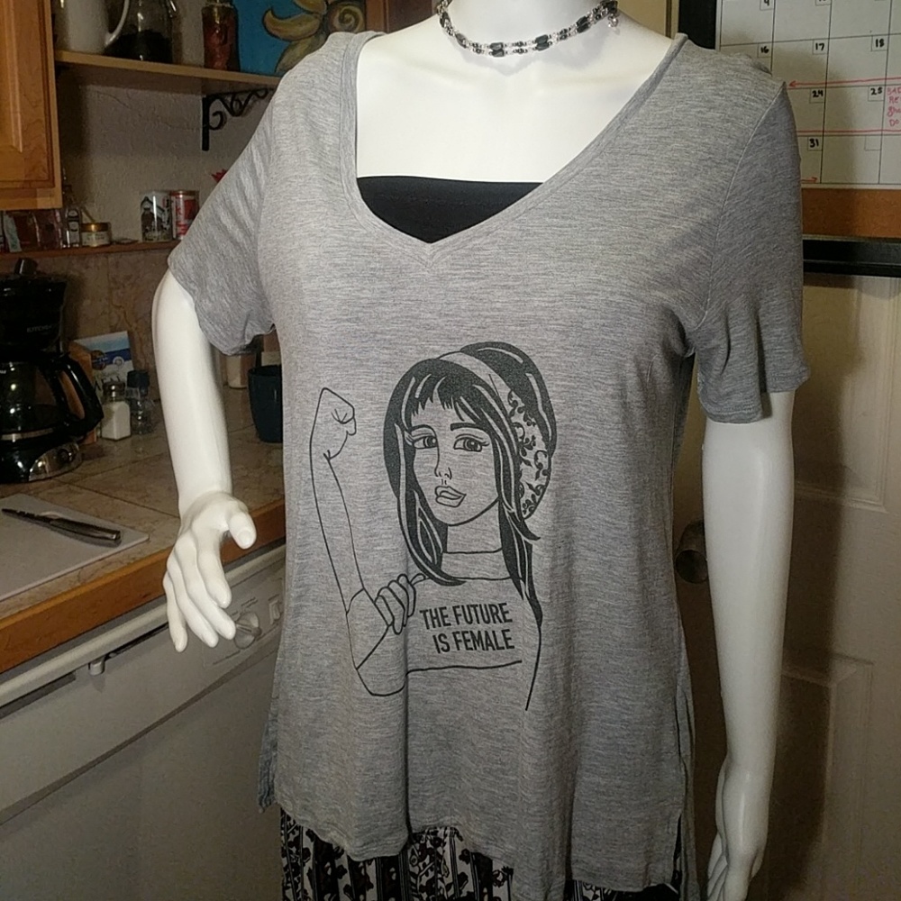 "The future is female" flowy t-shirt